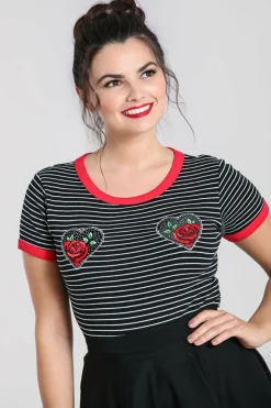 Discount Rose Heart Top Women Knitted Tops