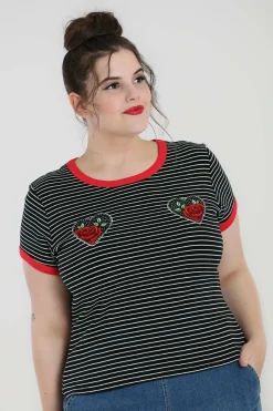 Discount Rose Heart Top Women Knitted Tops