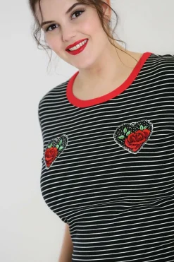 Discount Rose Heart Top Women Knitted Tops