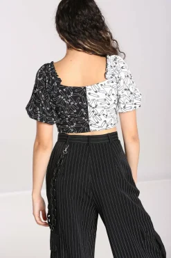 Shop Safety Pin Crop Top Women Crop Tops