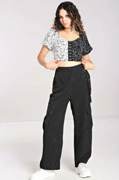 Shop Safety Pin Crop Top Women Crop Tops