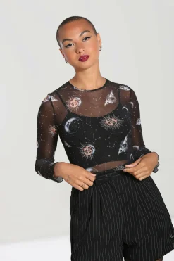 Sale Solaris Mesh Top Women Crop Tops