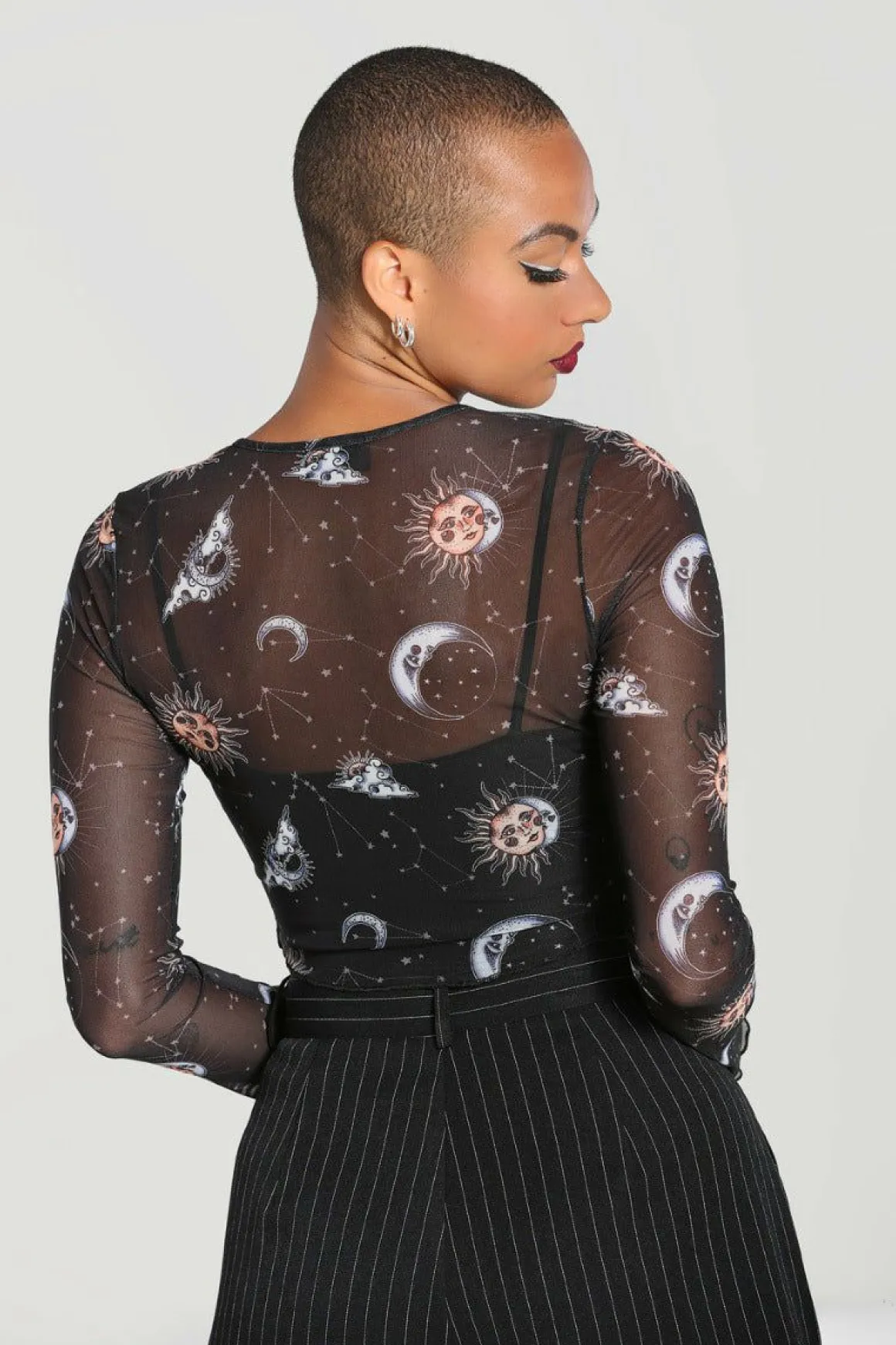 Sale Solaris Mesh Top Women Crop Tops