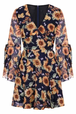 Best Sunflower Mini Dress Women Mini Dresses