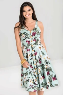 Outlet Tahiti 50'S Dress Women Midi Dresses