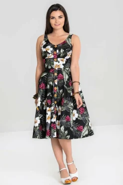 Outlet Tahiti 50'S Dress Women Midi Dresses