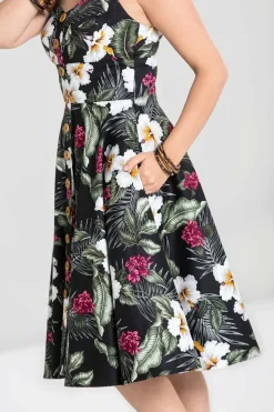 Outlet Tahiti 50'S Dress Women Midi Dresses