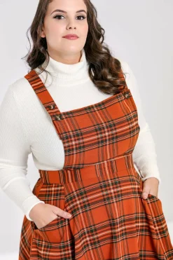 New Tawny Pinafore Dress Women Knee Dresses