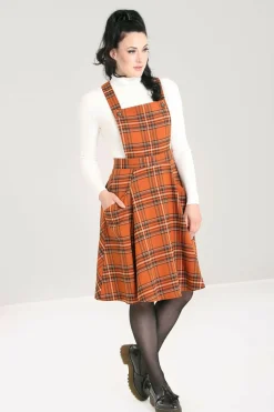 New Tawny Pinafore Dress Women Knee Dresses
