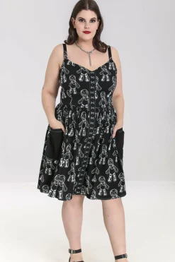 Store Voodoo Mid Dress Women Knee Dresses