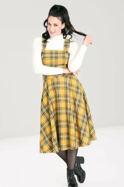 Best Sale Wither Pinafore Dress Women Midi Dresses