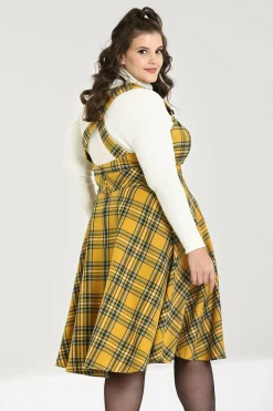 Best Sale Wither Pinafore Dress Women Midi Dresses