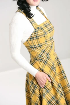 Best Sale Wither Pinafore Dress Women Midi Dresses