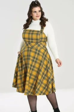 Best Sale Wither Pinafore Dress Women Midi Dresses