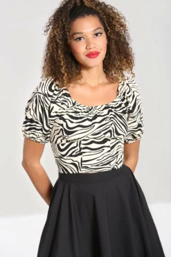 Shop Zebra Crop Top Women Crop Tops