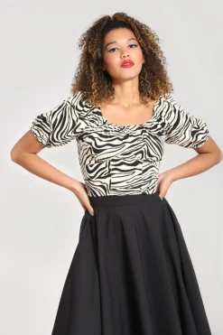 Shop Zebra Crop Top Women Crop Tops