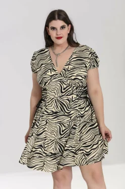 Clearance Zebra Mini Dress Women Mini Dresses